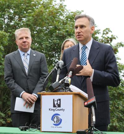 King County Executive Dow Constantine and Seattle Mayor Ed Murray announce the news